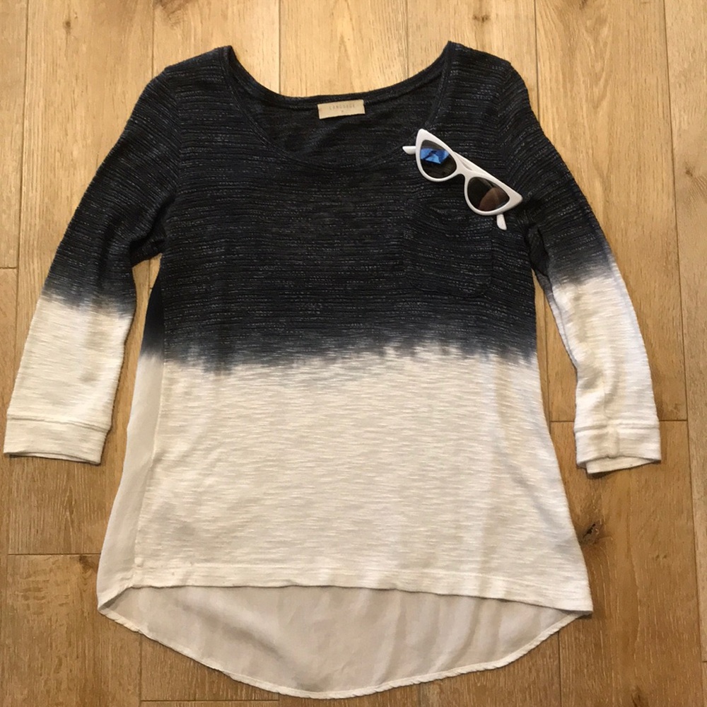 Language Dip Dye Top